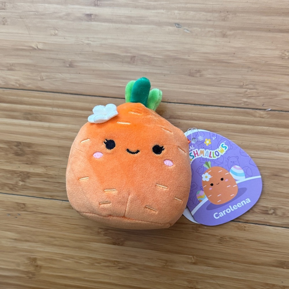 Squishmallows Orange Pineapple Plush with Green Top